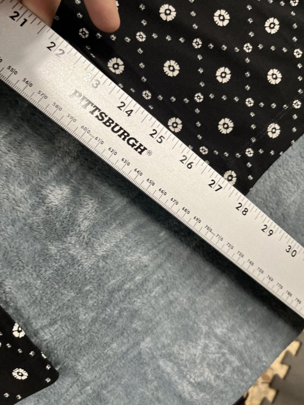 Lane Bryant Black & White Wide-Leg Pants Size 18/20 Floral Print - Picture 8 of 10